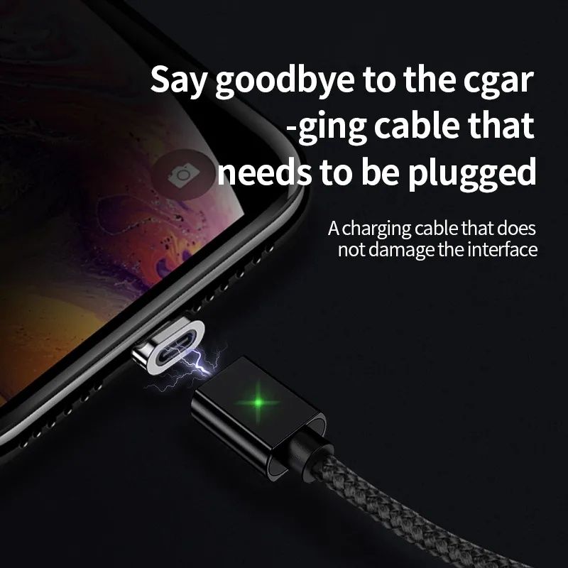 2 метра длинный магнитный кабель быстрая зарядка микро-юсб тайп-си USB