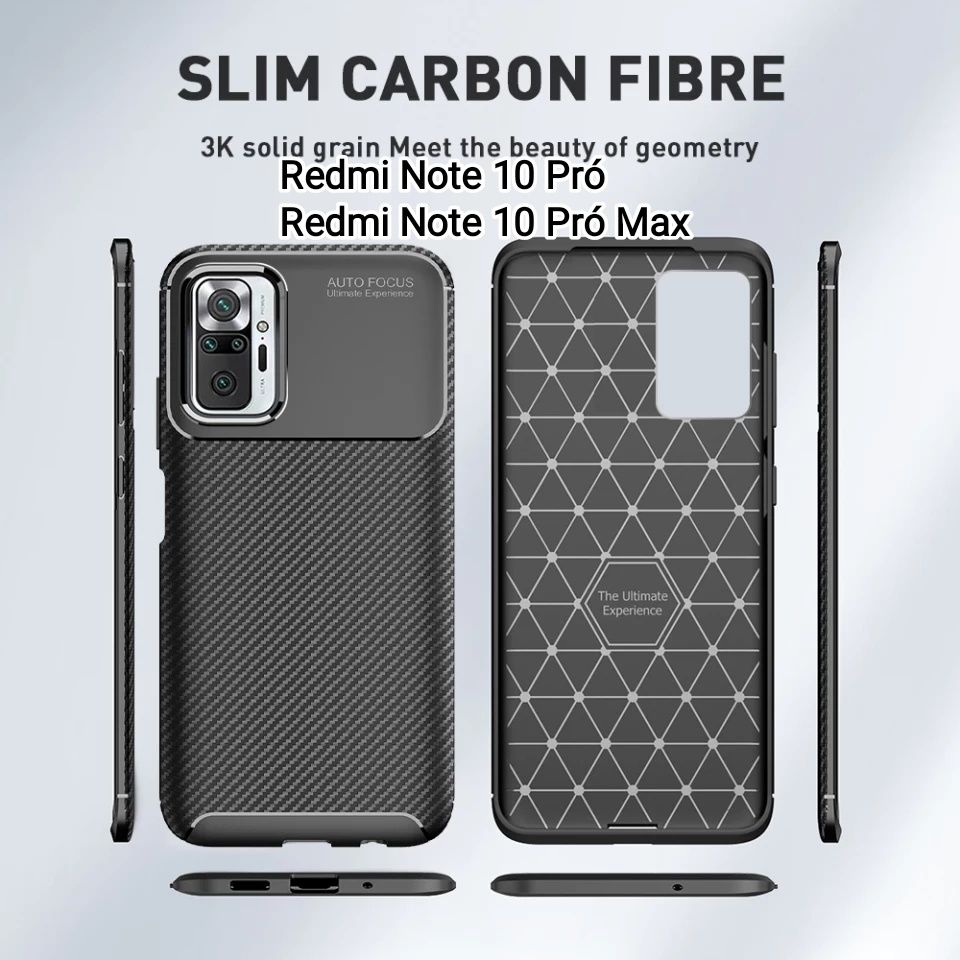 Capa T/ Fibra Carbono Xiaomi Redmi Note 10 Pro / Redmi Note 10 Pro Max