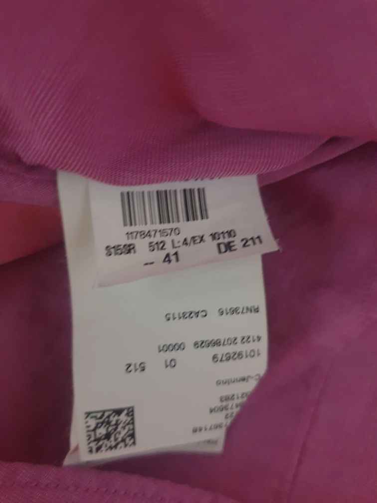 Koszula męska rozm. L różowa Hugo Boss krótki rękaw