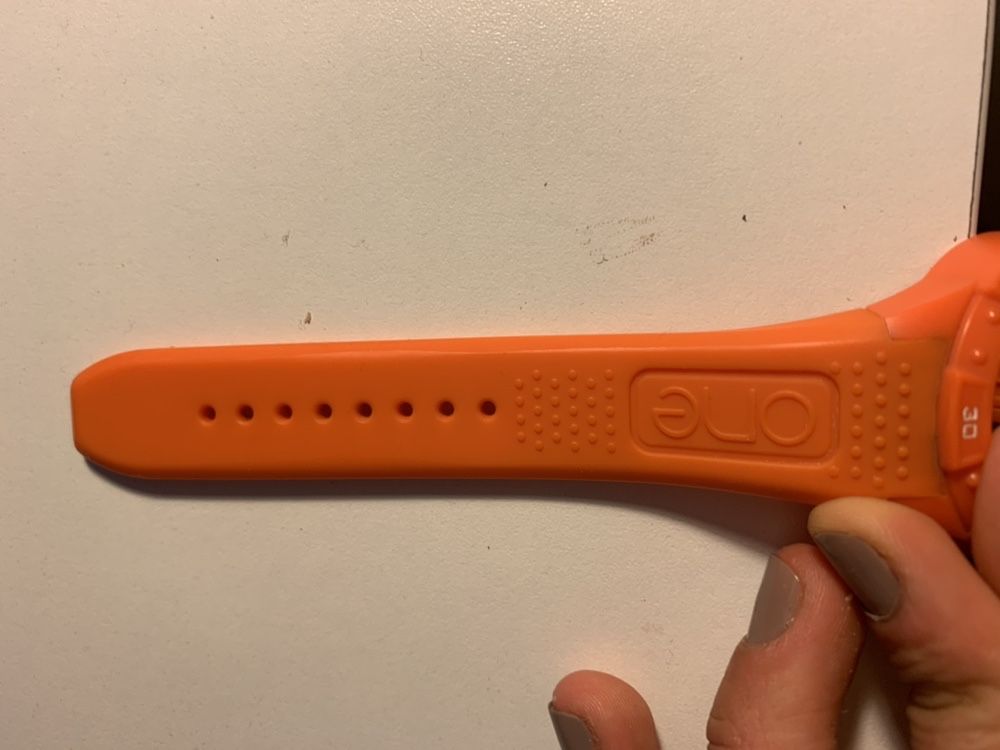 Bracelete laranja relogio one