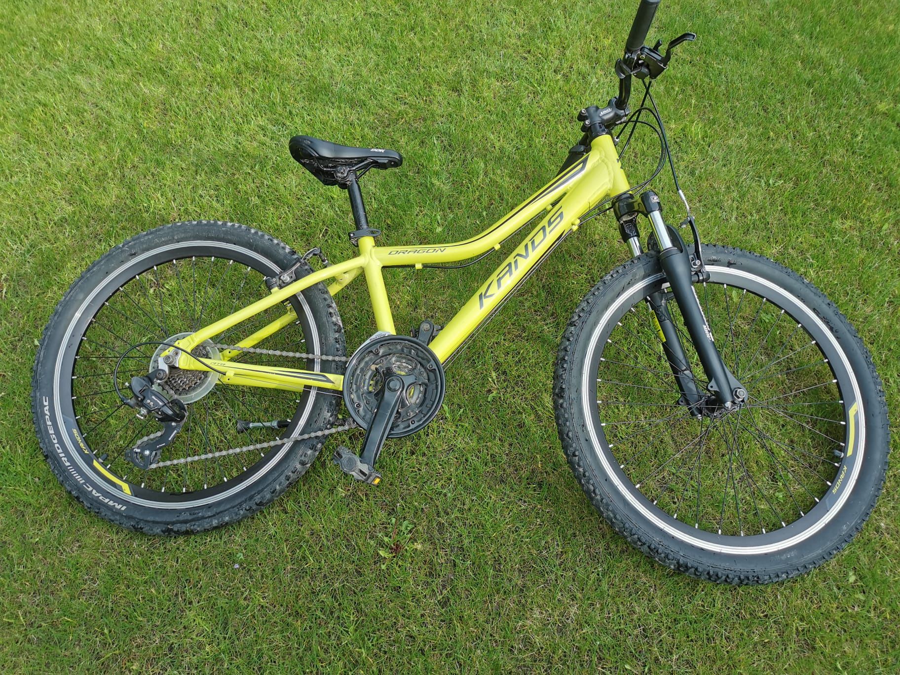 ROWER 24 KANDS DRAGON MTB shimano seledynowy -nowa cena-