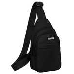 mała torba na ramię sling bag męska w czarnym kolorze - peterson