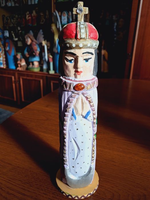 Matka Boska rzeźba ludowa