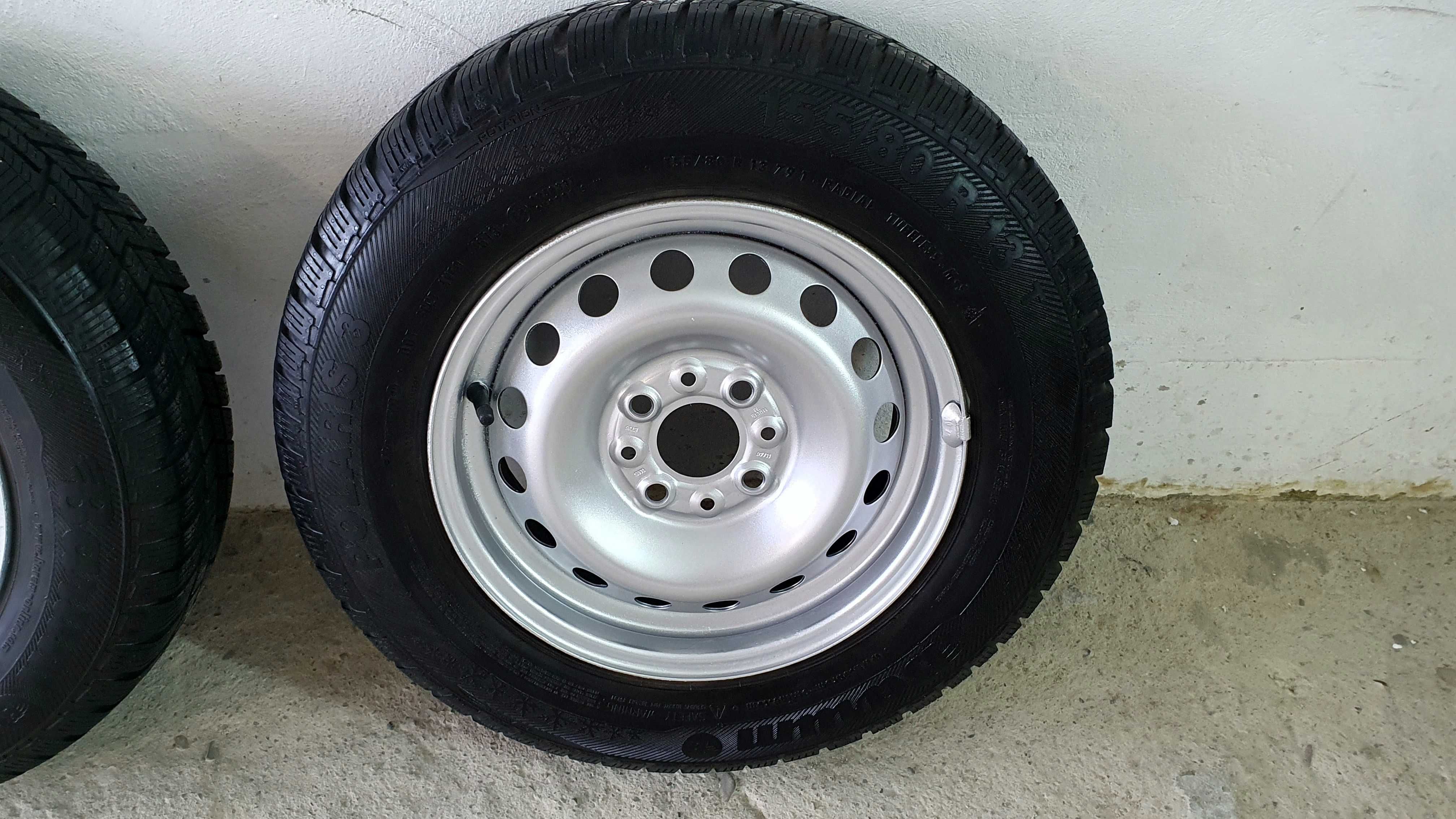 Koła 4x98 r13 Fiat Panda/Cinquecento / opony Barum 155/80 r13 zimowe