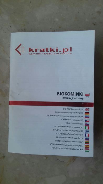 Biokominek Kratki Alpha z szyba plus gratisy