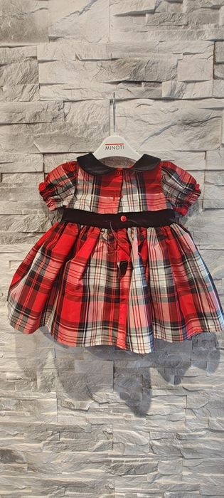 Świąteczną sukienka niemowlęca