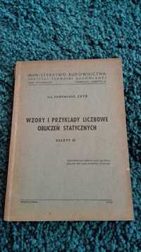 Wzory i przykłady liczbowe obliczeń statycznych, E. Czyż, zeszyt III