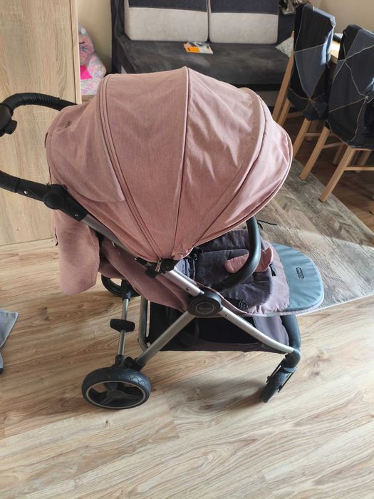 Wózek espiro wave różowy