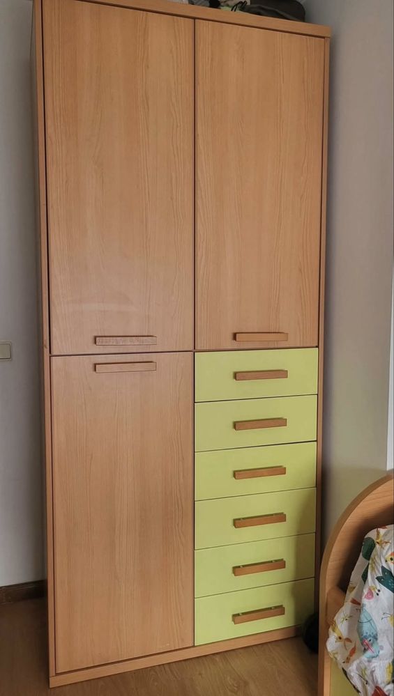 Quarto completo cama guarda vestidos secretaria movel