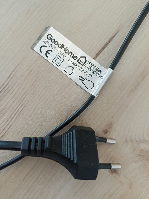 Lampa stołowa szklana lampka nocna używana