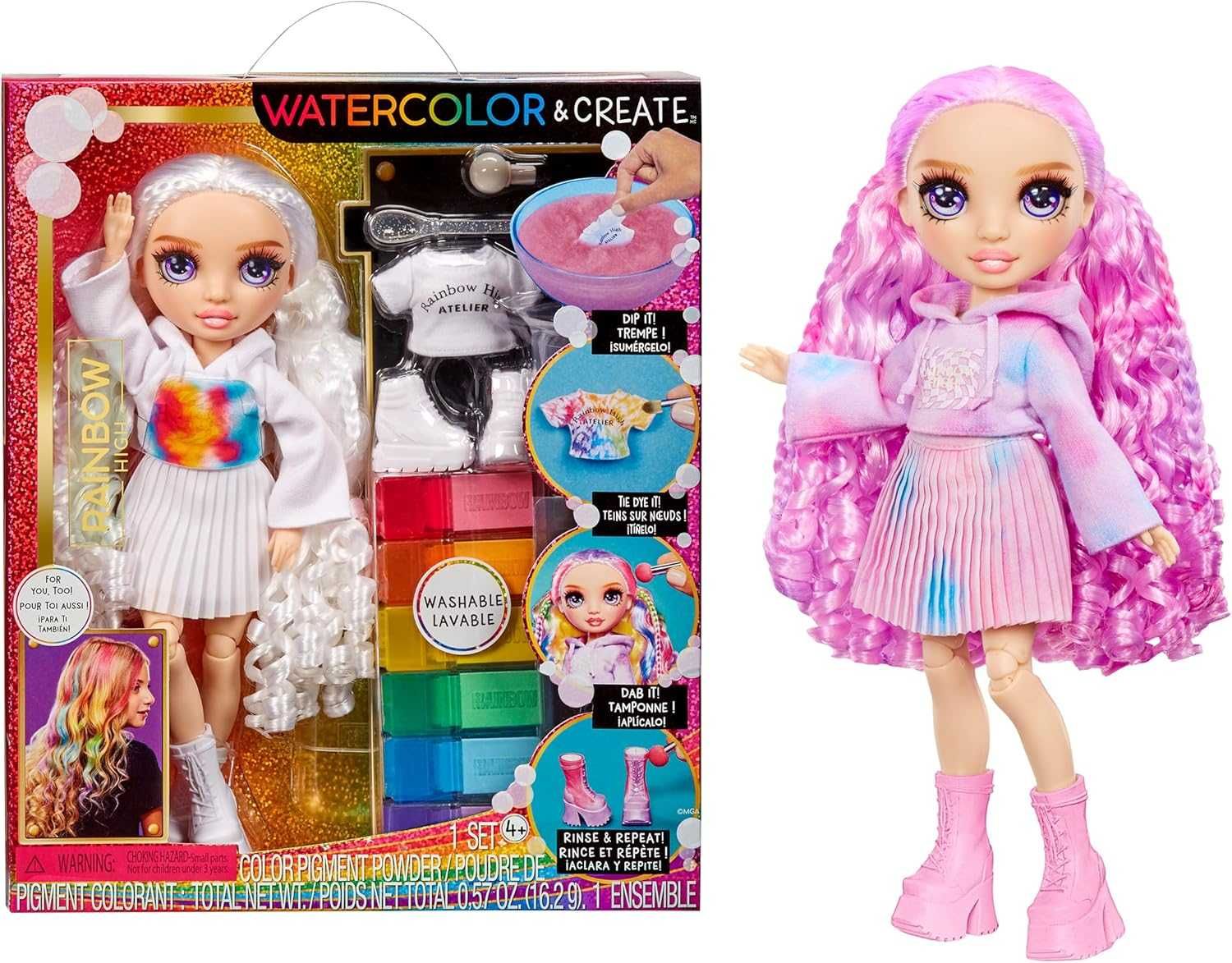 Куклы Rainbow High Watercolor and Create Tie Dye dolls 2024