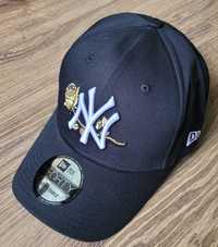 czapka z daszkiem New Era 9Forty New York Yankees MLB czarna z różą