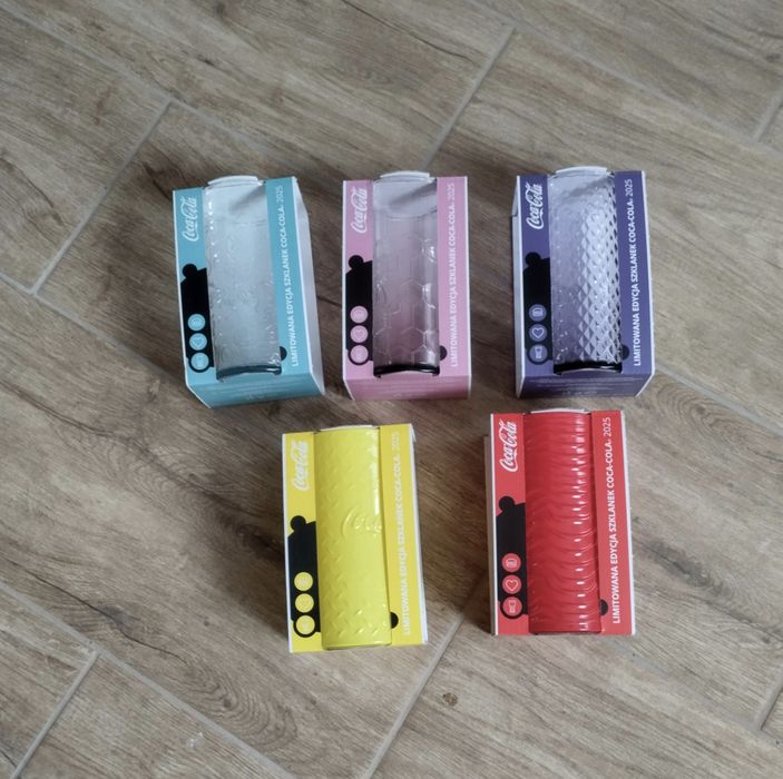 5 szklanek Coca-Cola McDonald's