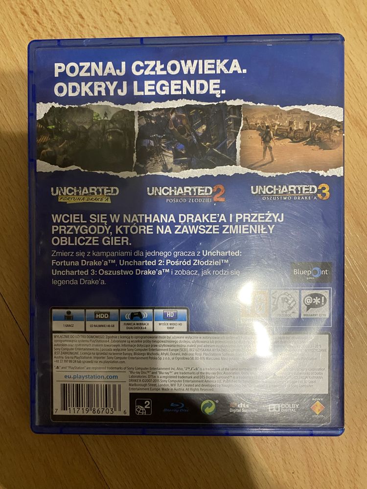 Uncharted 1/2/3 kolekcja PS4