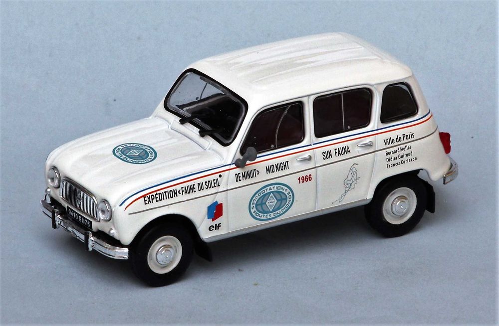 Renault 4 Routes du Monde 1966 Ixo 1/43 em blister