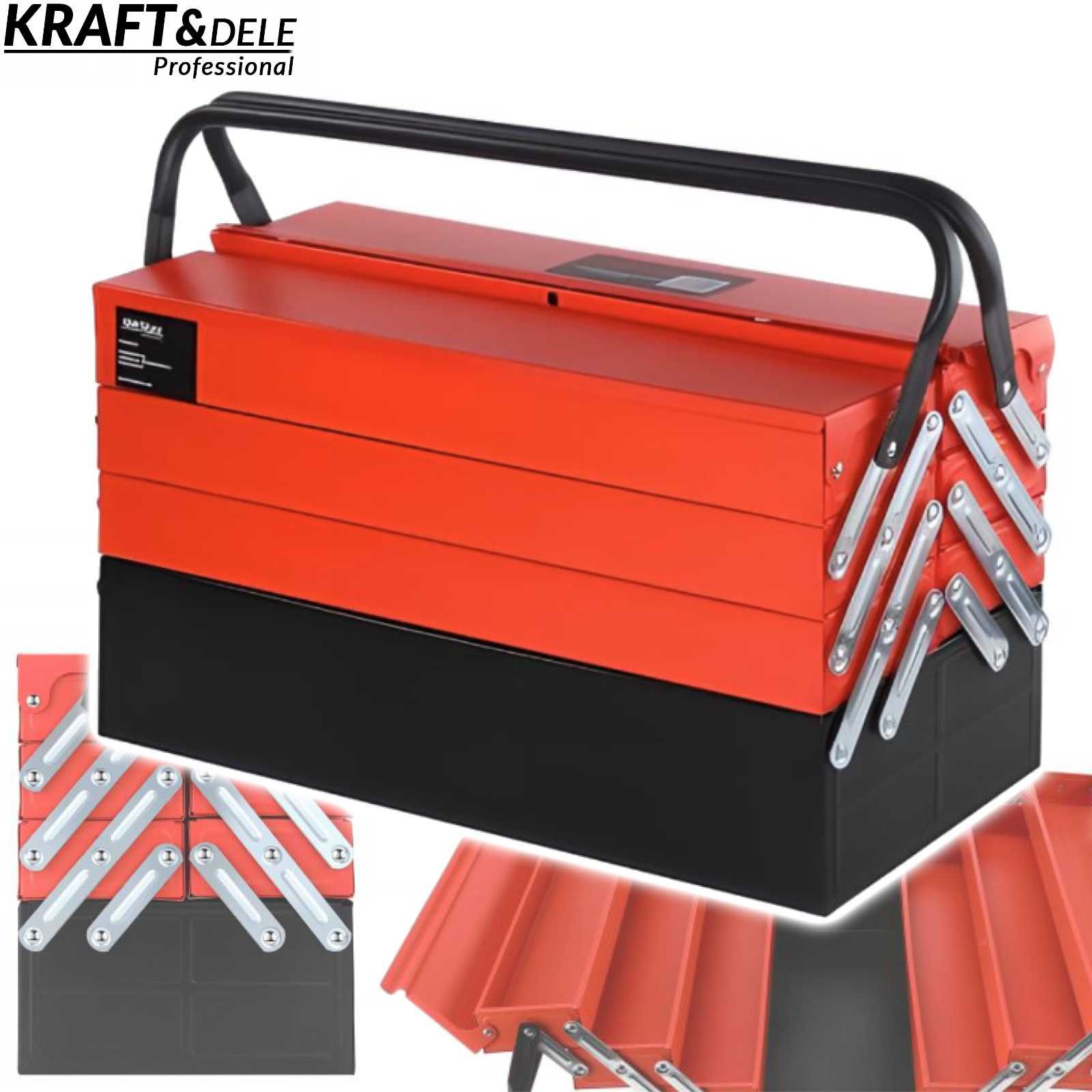KRAFT&DELE Skrzynia Narzędziowa Metalowa 7 Szuflad Z Blachy KD1074