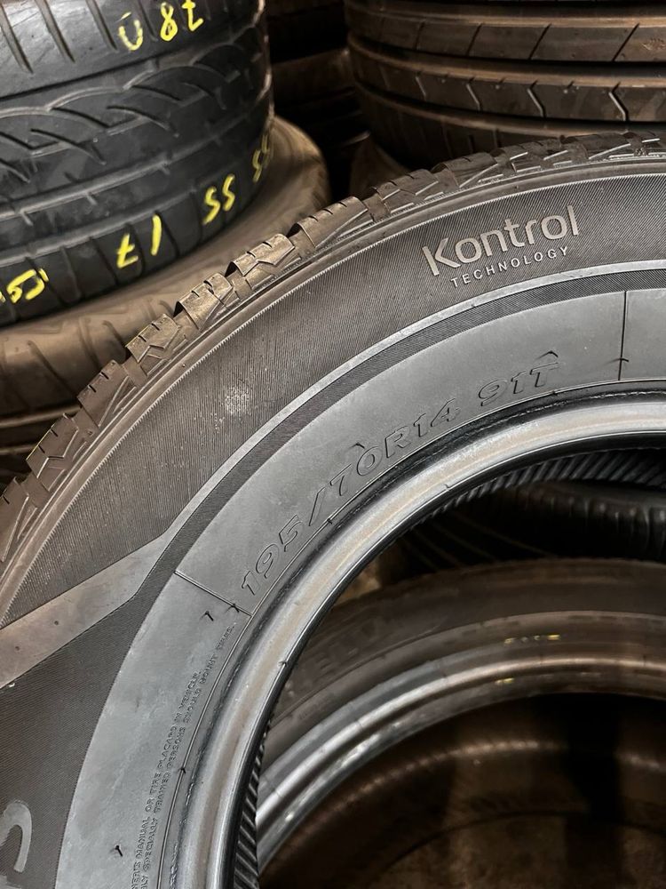 Шини M+S 195х70хR14 HANKOOK Kinergy 4S / 2шт / 90+% Залишок /