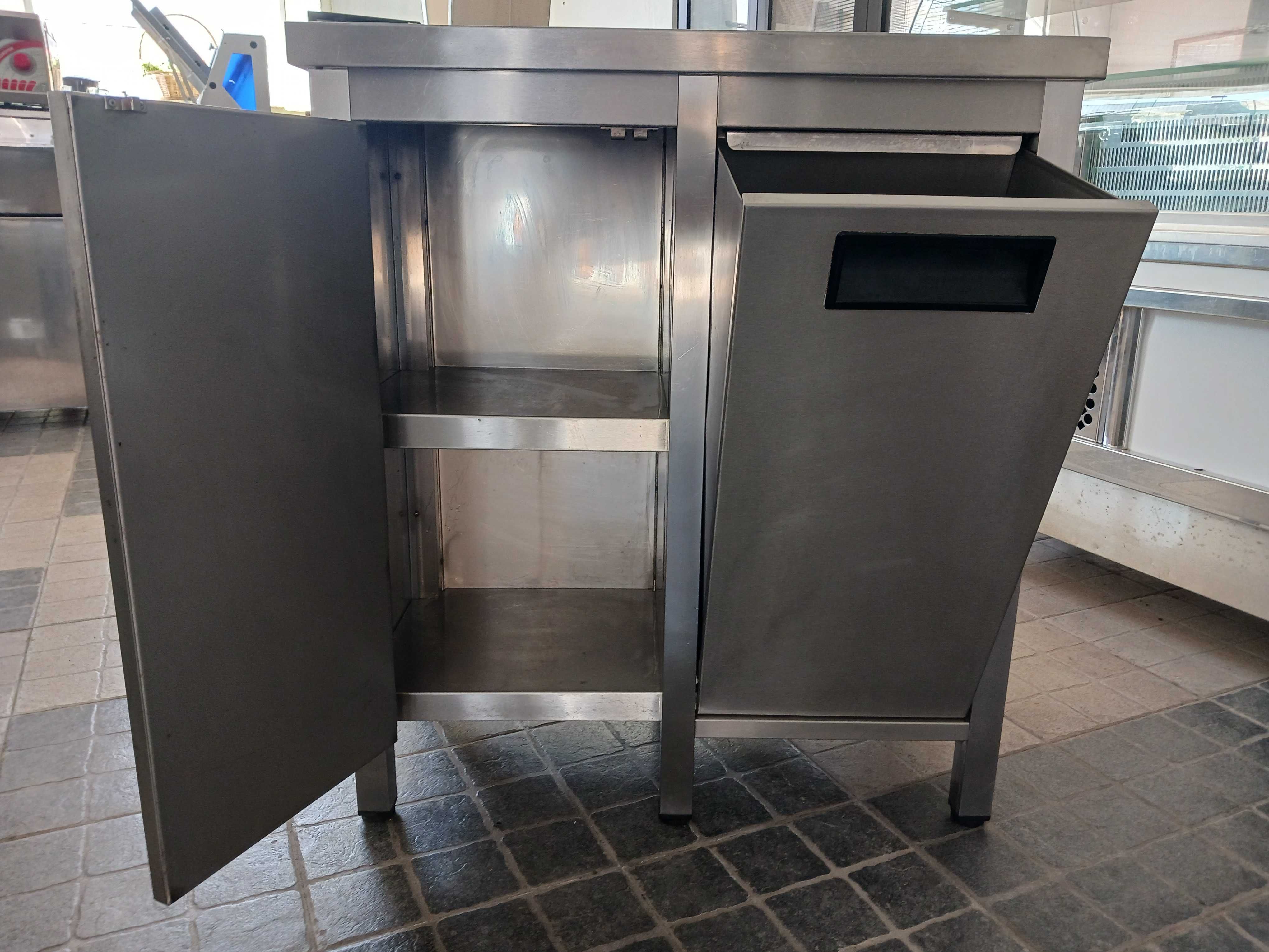 ACM1471 - Bancada Inox Fechada com Tulha e Porta - Usada