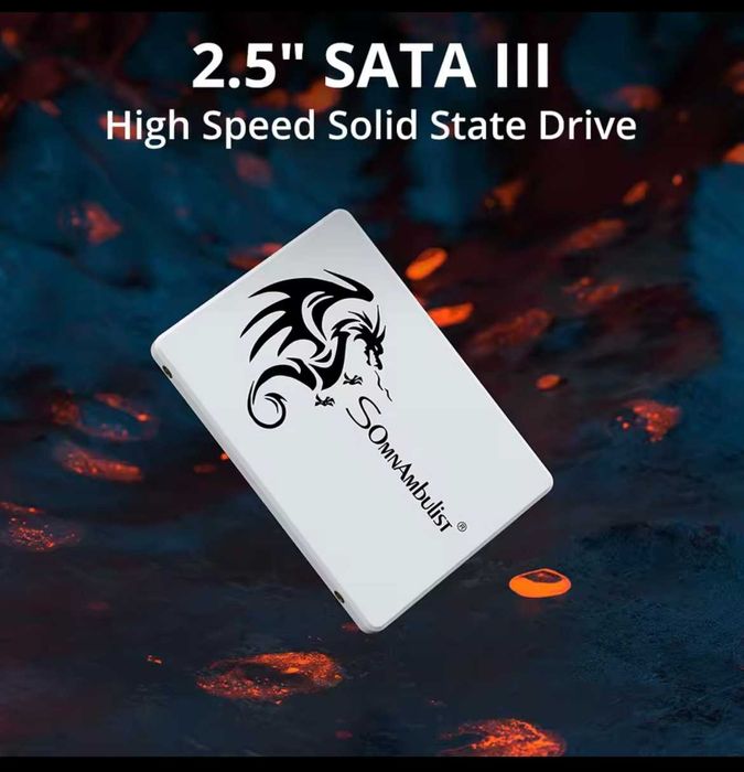 SSD накопичувач   SomnAmbulist 256 Gb white ссд диск + подарунок SATA