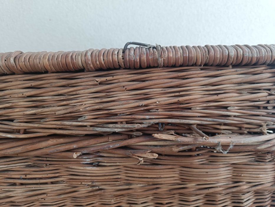 Duzy wiklinowy kosz skrzynia 80 cm
