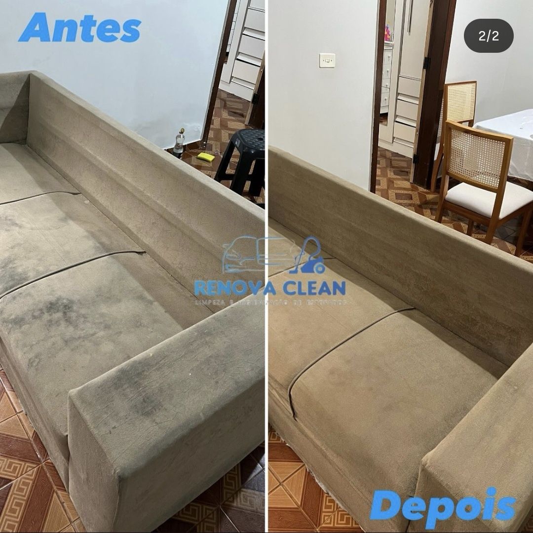 Higienização e impermeabilização de estofados