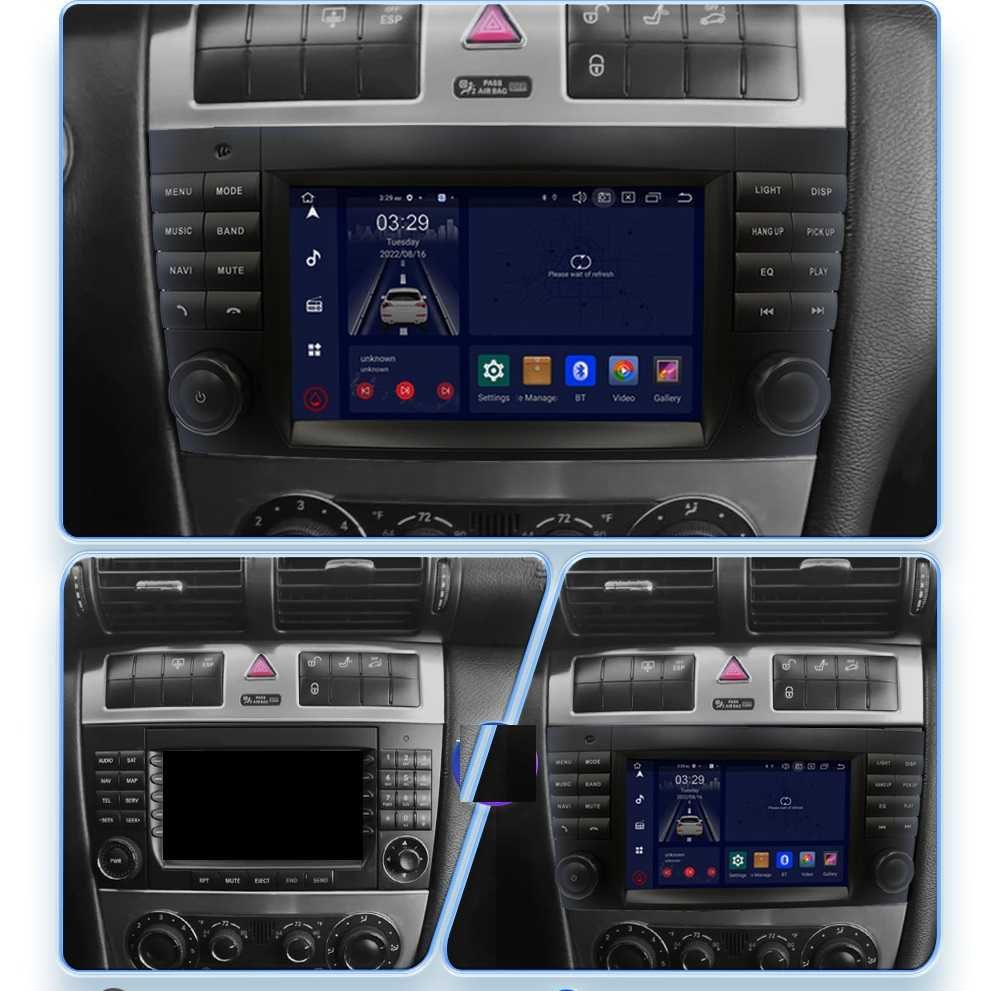 CarPlay Radio RDS WiFi GPS USB DSP Android Mercedes C CLK CL W209 W203