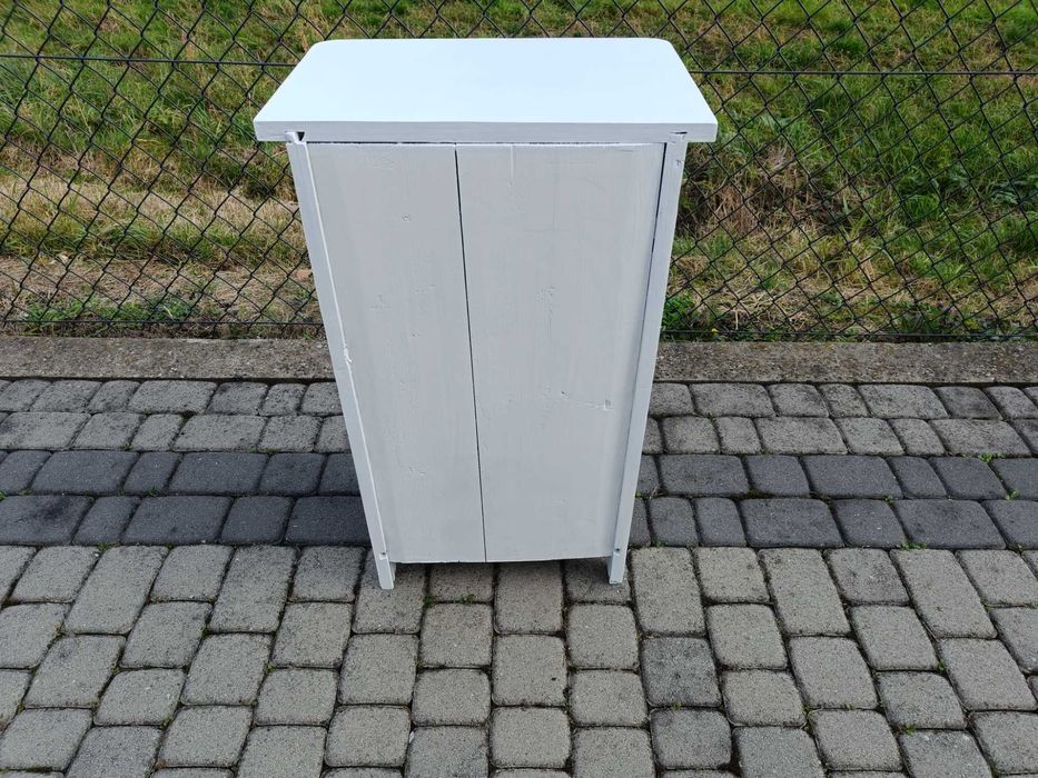 NAKASLIK biały / SZAFKA drewniana stara 50x30 wys 80cm / Nocna antyk