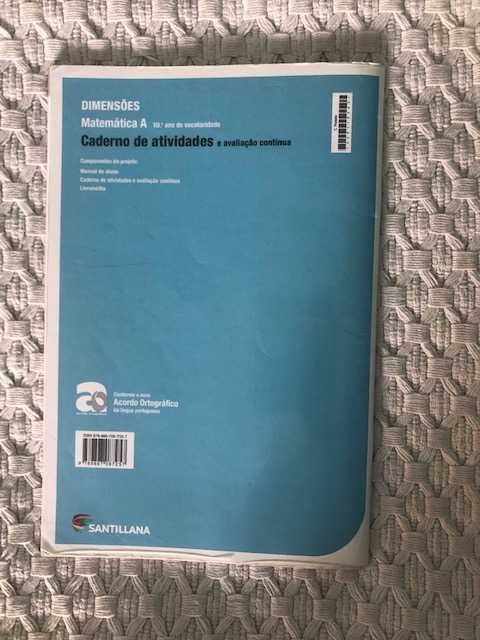 Dimensões 10 Matemática A caderno de atividades