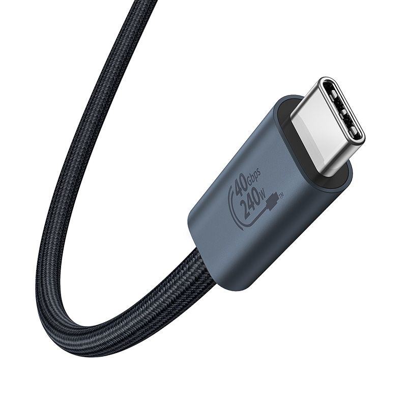 kabel przewód usb-c - usb-c 240w pd 8k 60hz 40gb/s 1m czarny