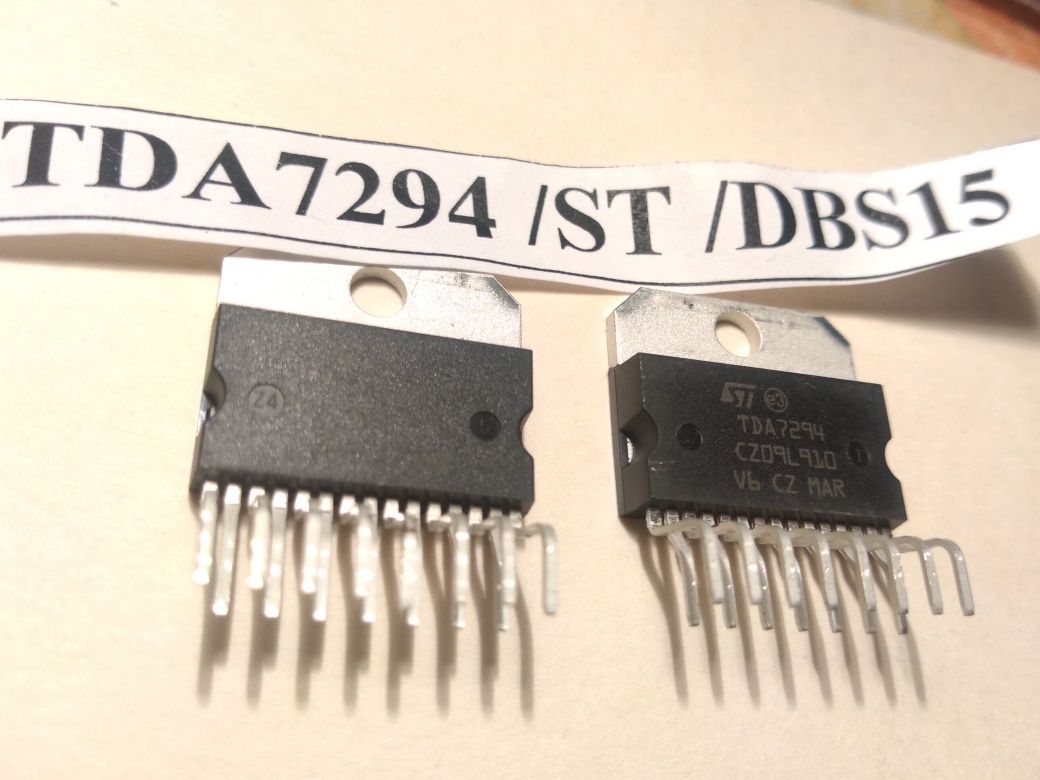 DBS15TDA7294 ORIGINAL DBS15
Мікросхема TDA7294 ІМС Multiwatt-15, 100W