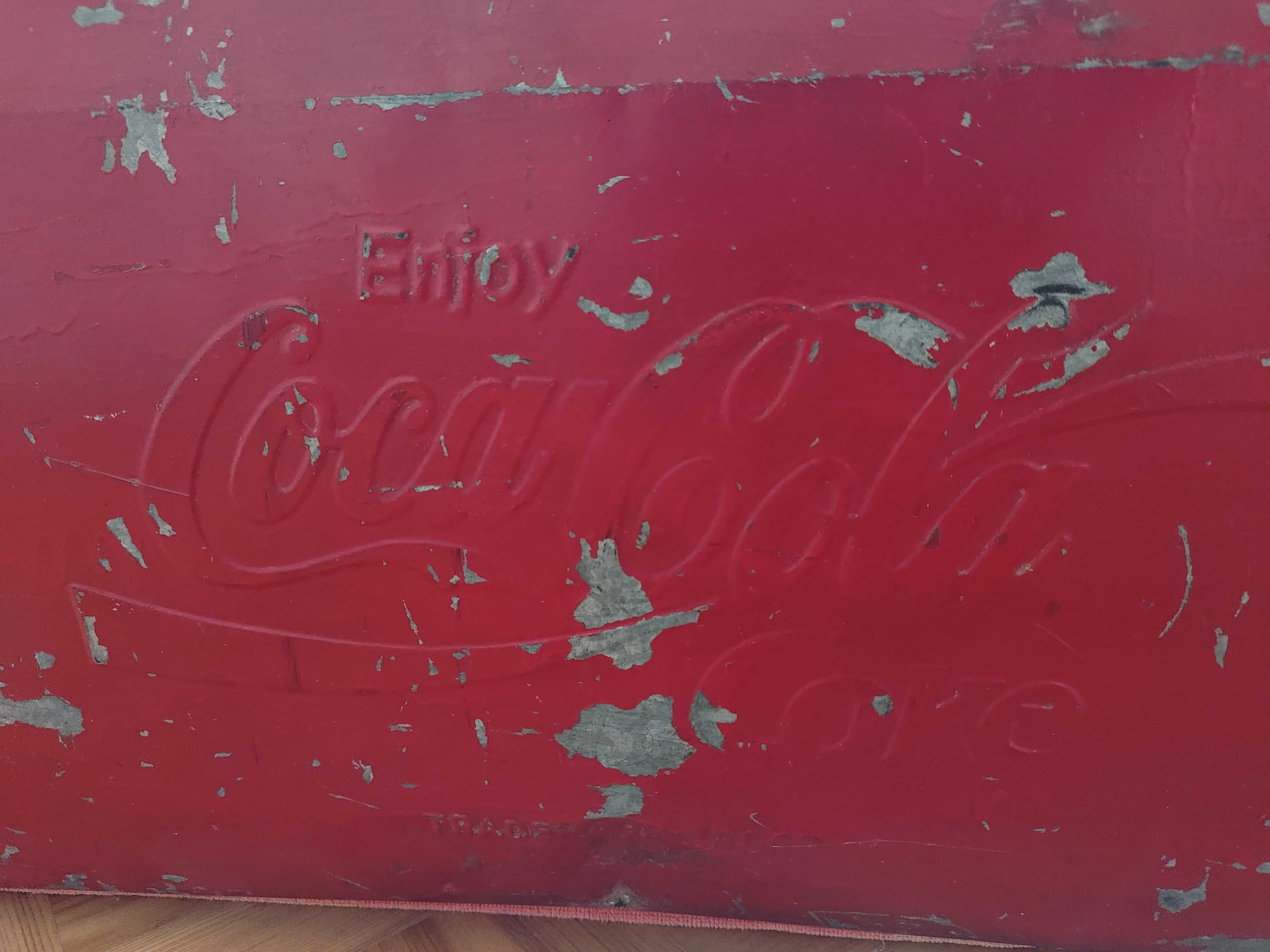 Oryginalna chłodziarka retro coca-cola - Skrzynia na lód