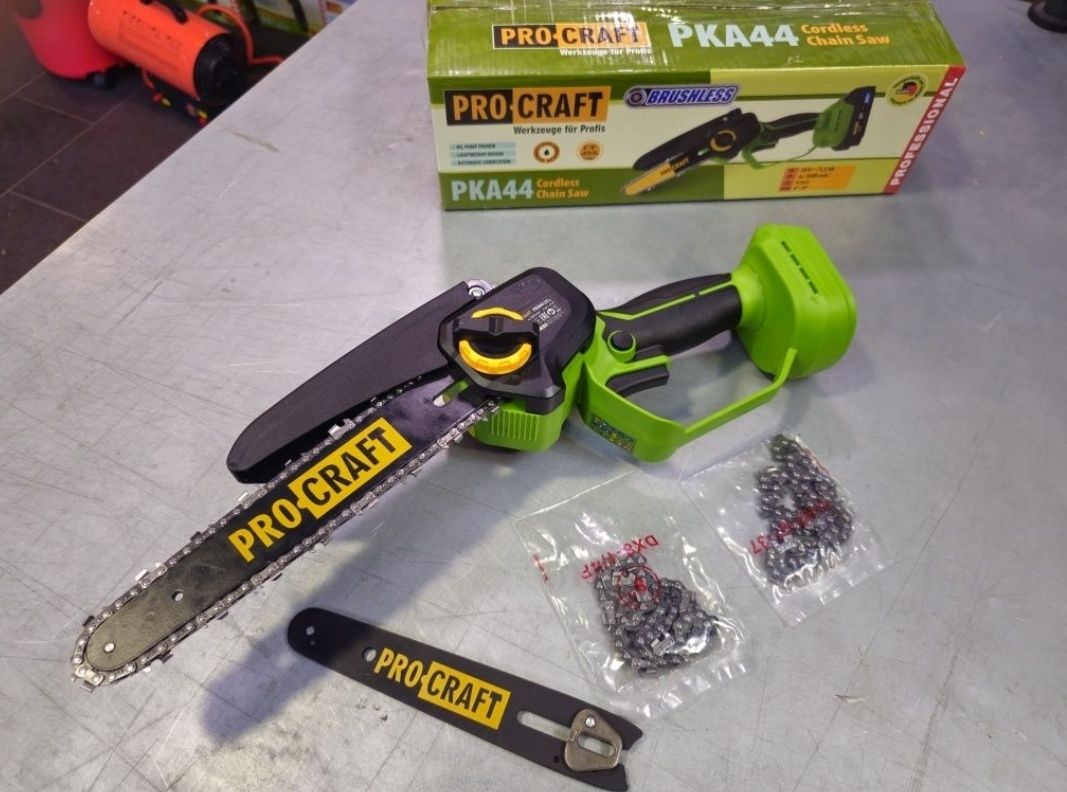 Пила Цепная аккумуляторная ProCraft PKA44 АвтоСмазка цепи+2шины 2цепи