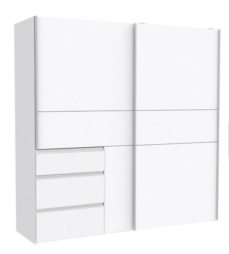 Roupeiro Comforama NEVADA PLUS portas deslizantes 200x200cm