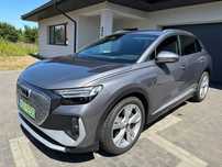 Audi Q4 e-tron 3 x S-line 4x4 piękny kolor 20" ACC Matrix HU 82kWh nowe opony