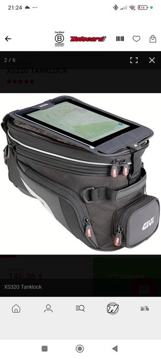 Givi XS320 Tanklock com pouco uso