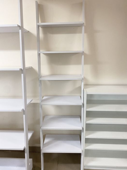 Mebel drabinka z 6 półkami - biały - 200 cm