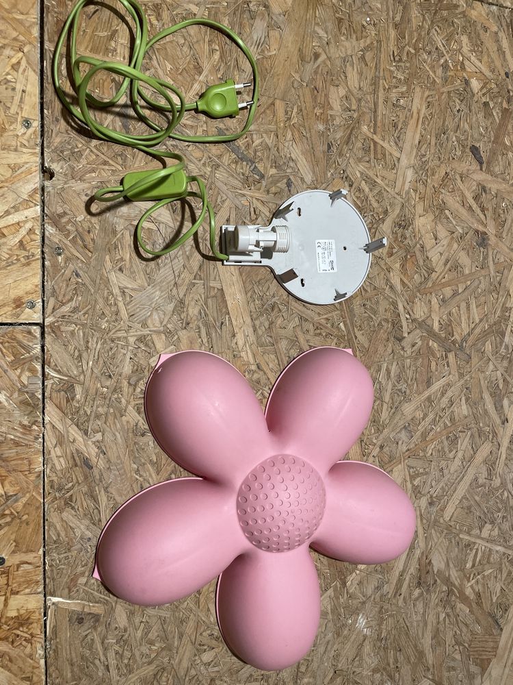 Ikea Lampka Ścienna Smila Blomma Różowy Kwiatek