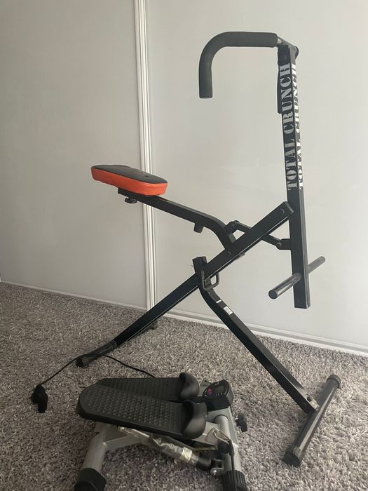 Total crunch ławeczka treningowa trenażer do cwiczen + gratis Stepper!