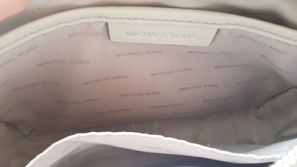 Michael Kors jet set travel aluminium szary torba torebka listonoszka