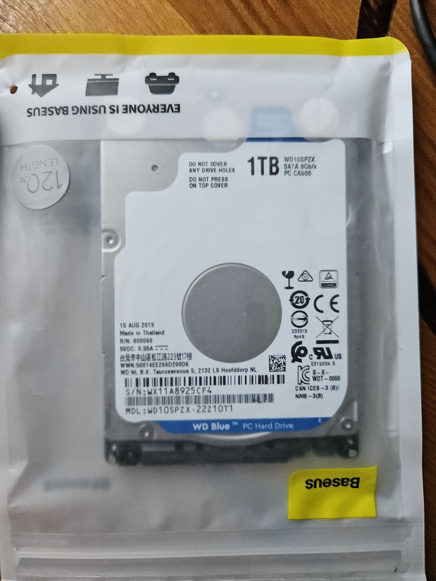 HDD 2.5 1TB WD и Toshiba