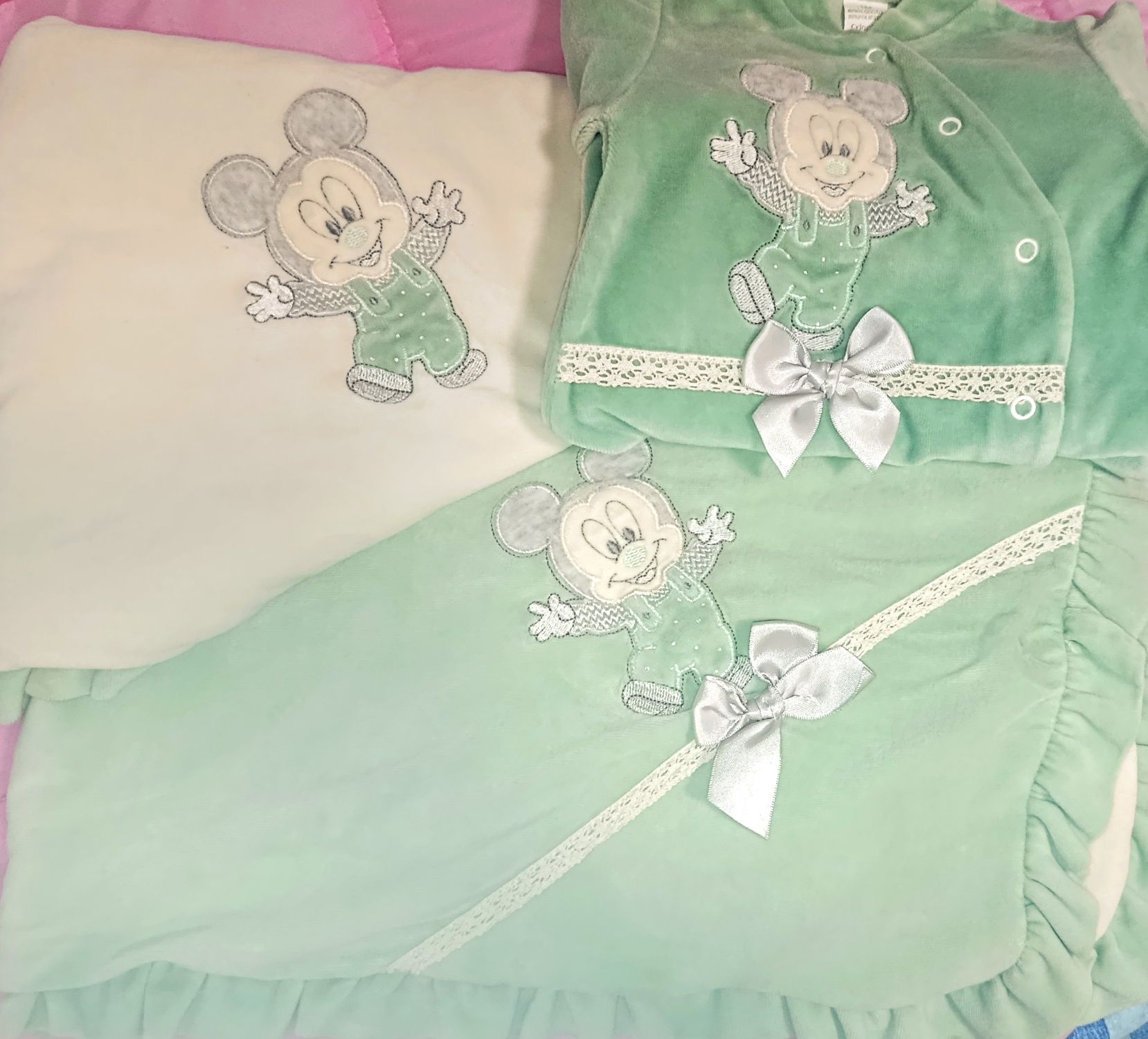 Conjunto babygrow mais mantinha do Mickey