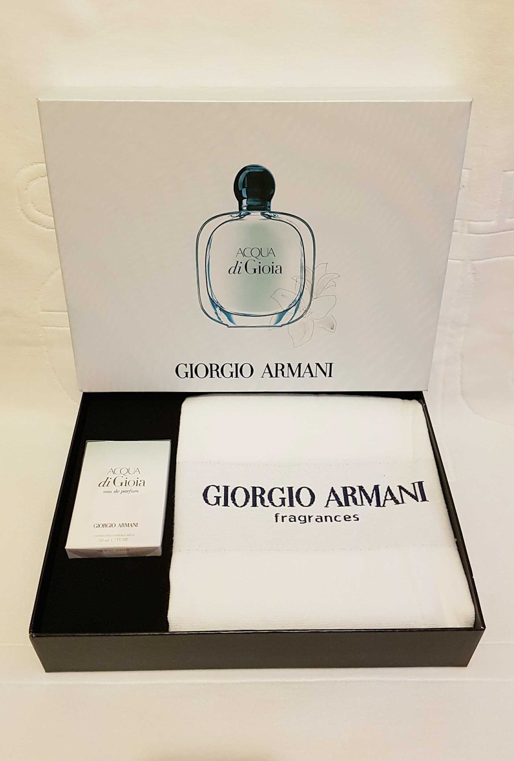 Giorgio Armani Acqua di Gioia 50ml EDP zestaw ręcznik UNIKAT