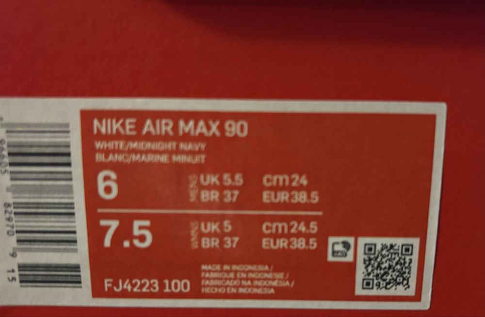 NIKE AIR MAX 90 R.38/5