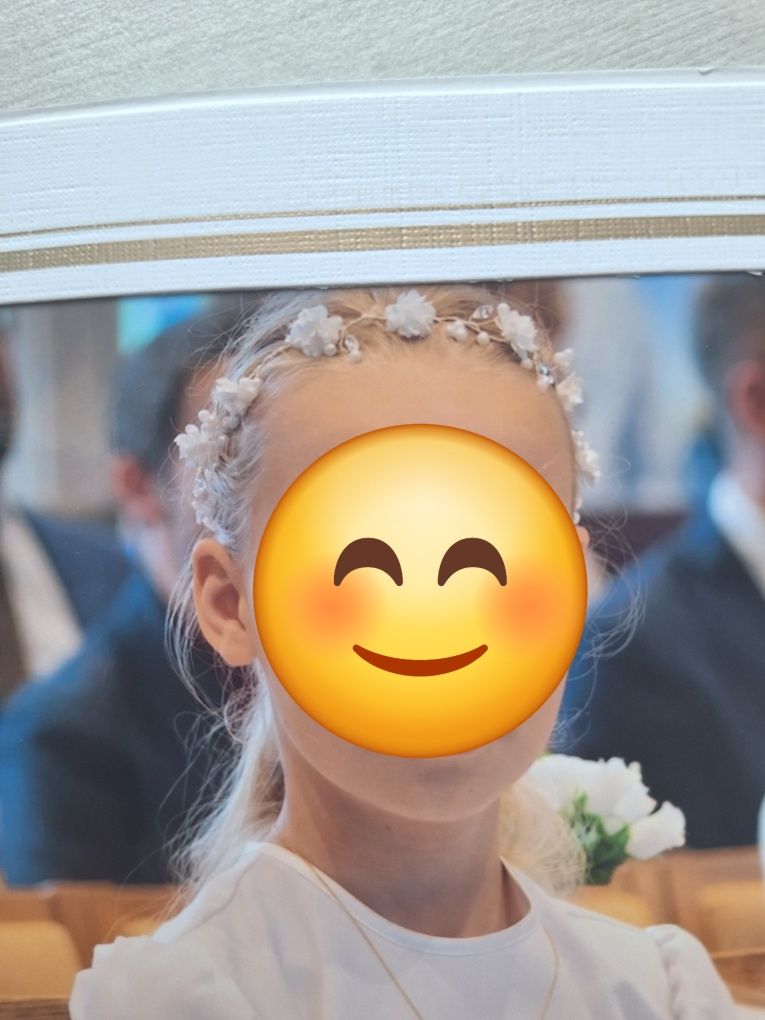 Gałązka komunijna do włosów i spineczki