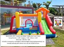 Aluguer Insufláveis, Trampolins, Matraquilhos, Máquinas Bolas de Sabão