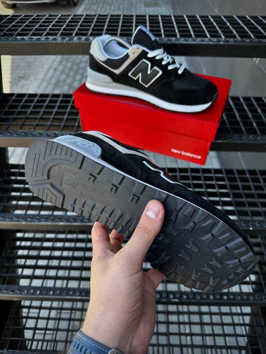 ХІТ! Кросівки New Balance 574 Black White 40 41 42 43 44 45 нью беленс