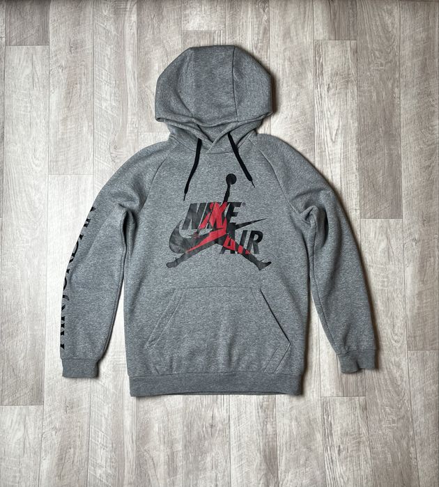 Худи Air Jordan размер S оригинал спортивная кофта серая Nike джордан
