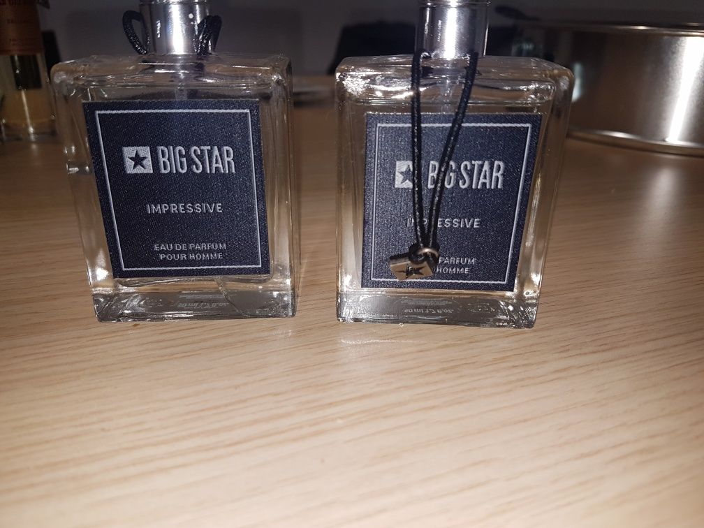 perfumy big star męskie granatowe 2flakony