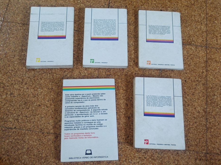 Pack 5 livros sobre Spectrum