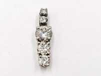 wisiorek złoto 14K 585 diamenty brylanty 0,66 karata 0,82 g certyfikat